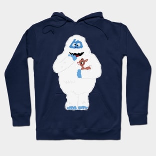 Christmas Abominable Snowman with Rudolph GraphicLoveShop  gift Hoodie
